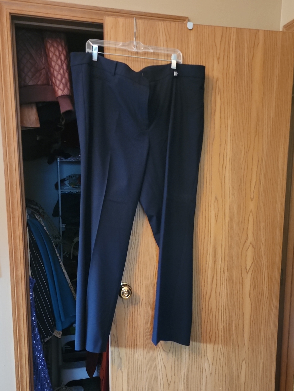 Talbots Navy Straight-Leg Women's Dress Pants